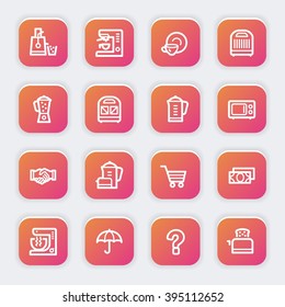 Kitchen Appliances Web Icons