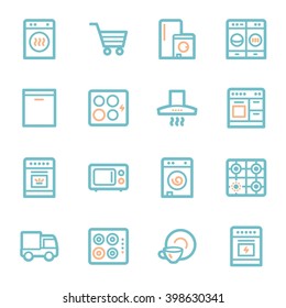 Kitchen Appliances Web Icons