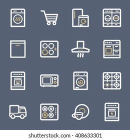 Kitchen Appliances Web Icons