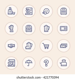 Kitchen Appliances Web-Symbole