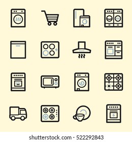 Kitchen Appliances Web-Symbole