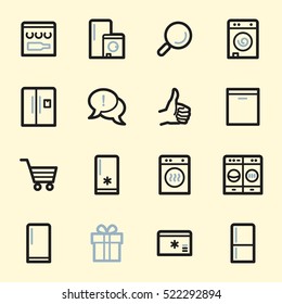 Dispositivos de cocina Iconos Web