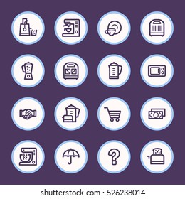 Kitchen Appliances Web Icons