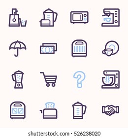 Kitchen Appliances Web Icons