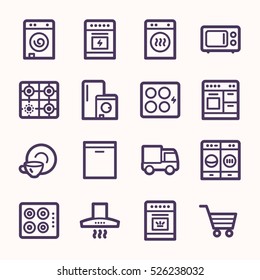 Kitchen Appliances Web Icons