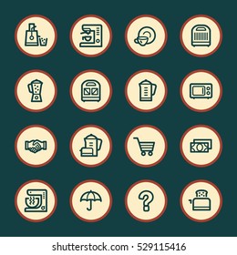 Kitchen Appliances Web Icons