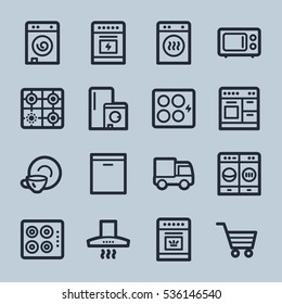 Kitchen Appliances Web Icons