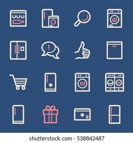 Dispositivos de cocina Iconos Web
