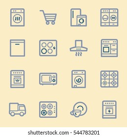 Kitchen Appliances Web Icons