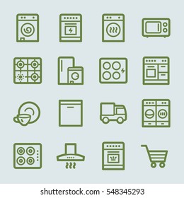 Kitchen Appliances Web Icons