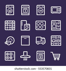 Kitchen Appliances Web Icons