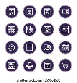 Kitchen Appliances Web Icons