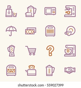 Kitchen Appliances Web Icons