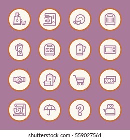 Kitchen Appliances Web Icons
