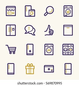 Kitchen Appliances Web Icons