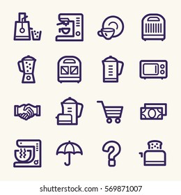 Kitchen Appliances Web-Symbole