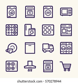 Kitchen Appliances Web Icons