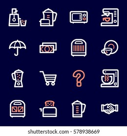 Kitchen Appliances Web Icons