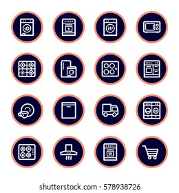 Kitchen Appliances Web Icons