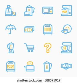 Dispositivos de cocina Iconos Web