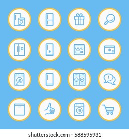 Dispositivos de cocina Iconos Web