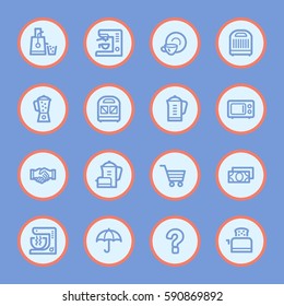 Kitchen Appliances Web Icons