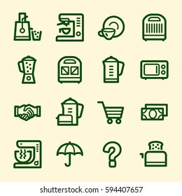 Kitchen Appliances Web Icons