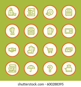 Kitchen Appliances Web Icons