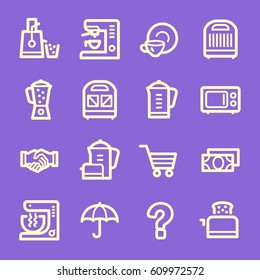 Kitchen Appliances Web Icons