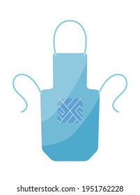 Cuadrador de cocina de colores vivos con bolsillo y diseño. Ropa protectora colorida con fondo de patrón aislado sobre fondo blanco. Uniforme de cocina para ama de casa o chef