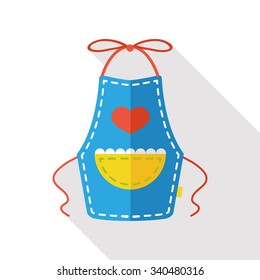 kitchen apron flat icon