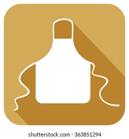 kitchen apron flat icon