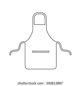 Kitchen apron icon illustration design