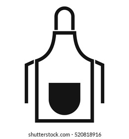 Kitchen apron icon. Simple illustration of kitchen apron vector icon for web