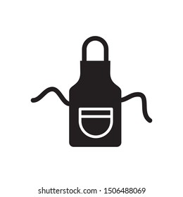 Kitchen apron icon vector. Apron symbol illustration. Simple design on white background.