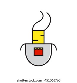 Kitchen Apron Line Icon