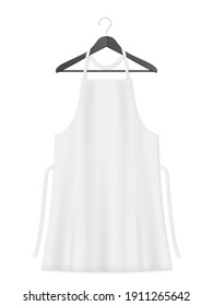 Kitchen apron on a white background. Vector illustration.