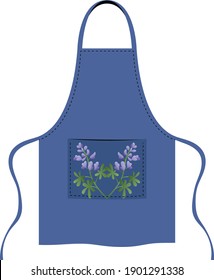 Kitchen apron vector art and illustration