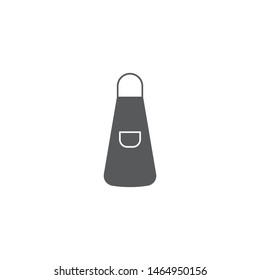 Kitchen apron vector icon symbol isolated on white background