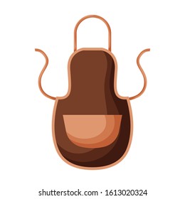 Kitchen apron vector icon.Cartoon vector icon isolated on white background kitchen apron.