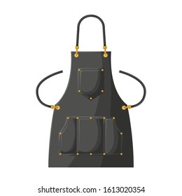 Kitchen apron vector icon.Cartoon vector icon isolated on white background kitchen apron.