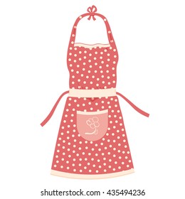 kitchen apron vector illustration isolated on a white background