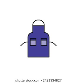 Vektorsymbol der Küchenschürze