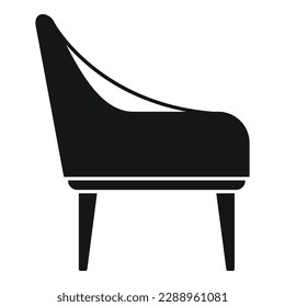 Kitchen armchair icon simple vector. Interior room. Home furniture