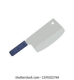 kitchen ax cutlery icon, cleaver