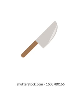 Kitchen ax flat illustration on white background