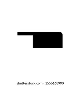 Kitchen ax icon. Meat knife symbol. Logo design element