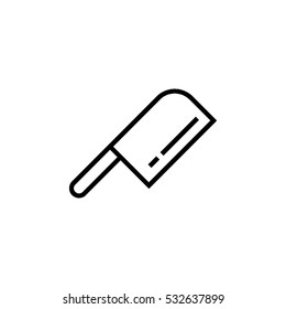 Kitchen axe line icon