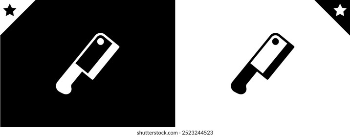 Kitchen axe line icon. Meat hatchet linear style sign for mobile concept and web design. Butcher knife outline vector icon. Symbol, logo illustration. Vector graphics