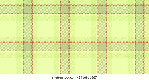 Kitchen background tartan fabric, free textile pattern plaid. Detailed texture seamless check vector in lime and red color.